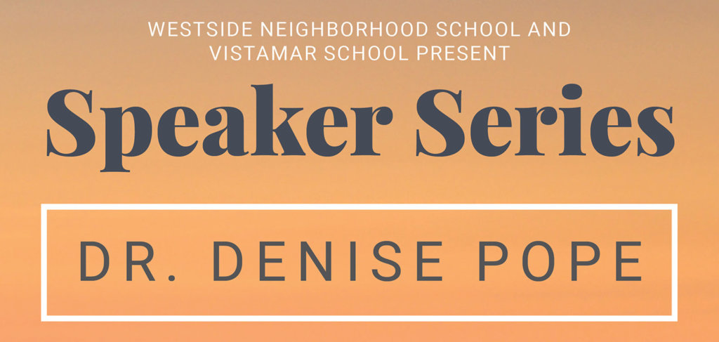 Speaker Series – Denise Pope